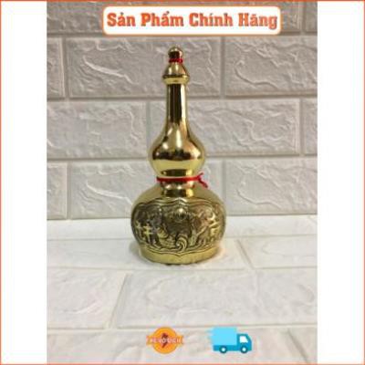 Hồ Lô đồng bát tiên, chất liệu bằng đồng 100%. Đk: 9cm. Cao: 19cm TP1014