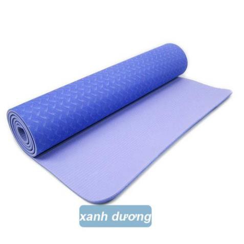 Thảm tập Yoga 2 lớp nhập khẩu Đài Loan thiết kế hai mặt trước sau