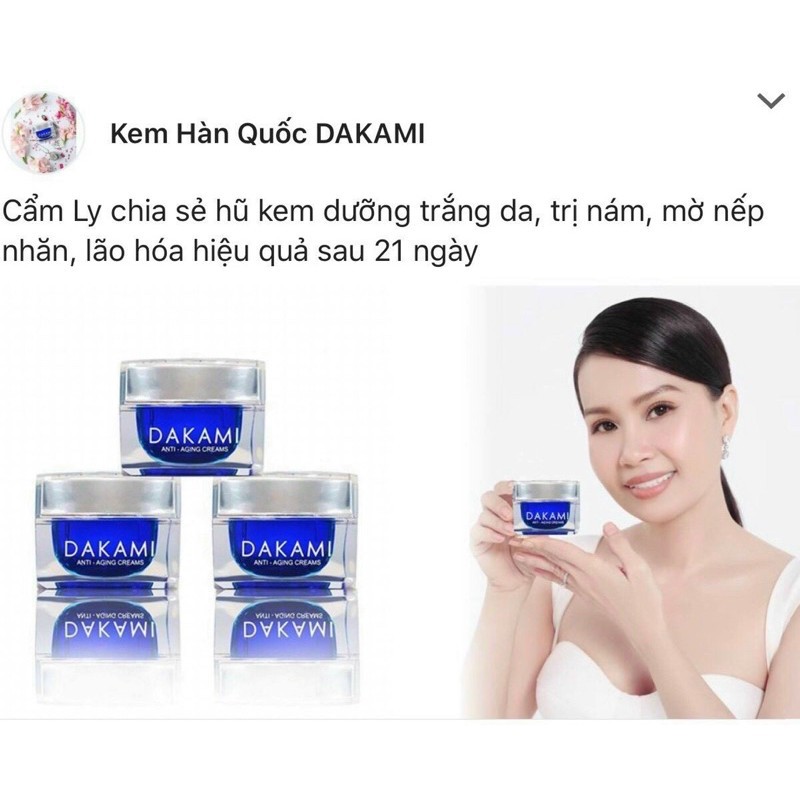 [Mã 99FMCGSALE giảm 8% đơn 500K] KEM DAKAMI II MẪU MỚI ❤️ [ CHÍNH HÃNG ] ❤️ CHỐNG LÃO HOÁ HÀN QUỐC CHÍNH HÃNG 30gr