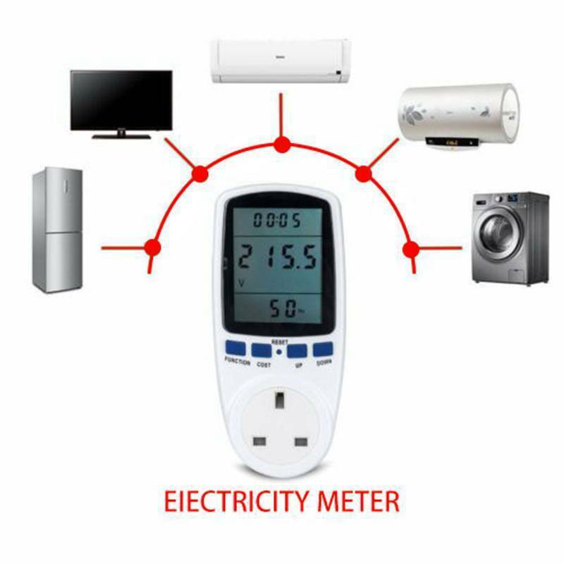 Electricity Power Consumption Meter Energy Monitor Watt Kwh Analyzer