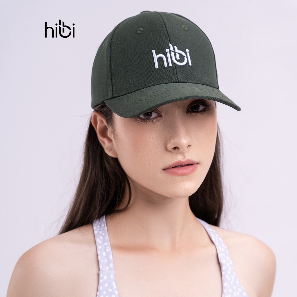 Mũ lưỡi trai thể thao 6 múi Hibi Sports A006 ôm đầu thêu 3D chữ basic, vải kaki cao cấp