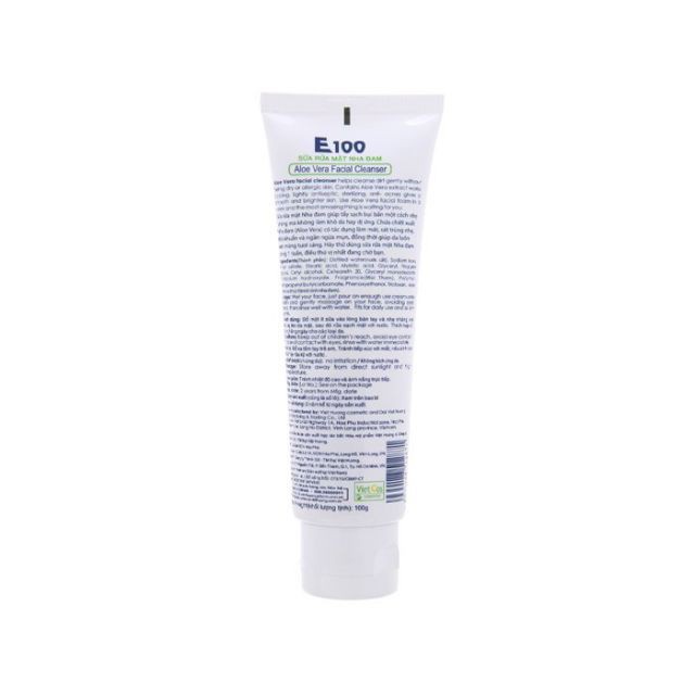 E100 Sửa rửa mặt ngừa NHA ĐAM 100g trắng sáng da