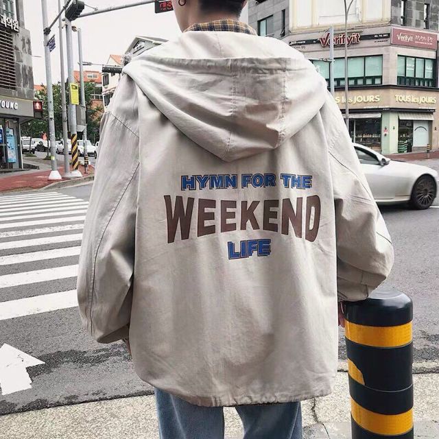 Áo khoác dù weekend, HÌNH THẬT TRẢI SÀN