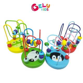 Bộ đồ chơi luồn hạt bằng gỗ GELU KIDS rèn luyện kĩ năng khéo léo và nhận biết màu sắc cho trẻ