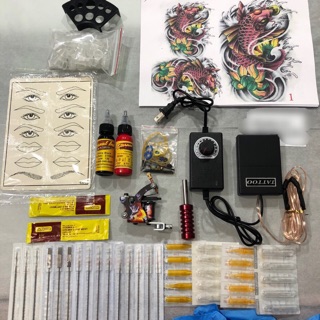 Bô kít 1 máy xăm cơ bản,phát mẫu ngẫu nhiên