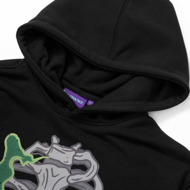 Áo khoác hoodie basic local brand Clownz Flammy Skull nỉ bông unisex nam nữ form rộng có mũ
