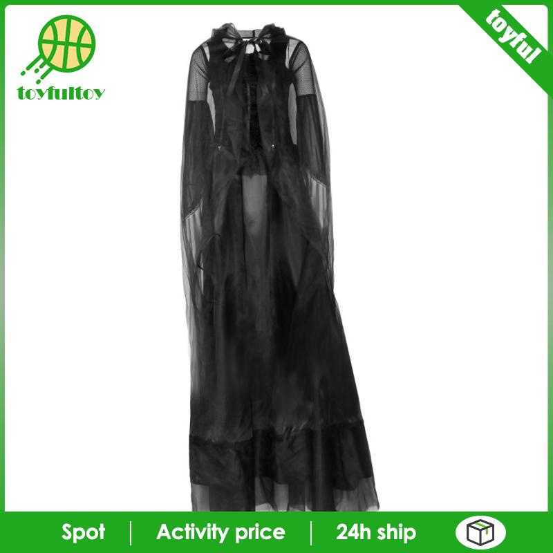 Đầm Dài Màu Đen Hóa Trang Phù Thủy Dành Cho Nữ