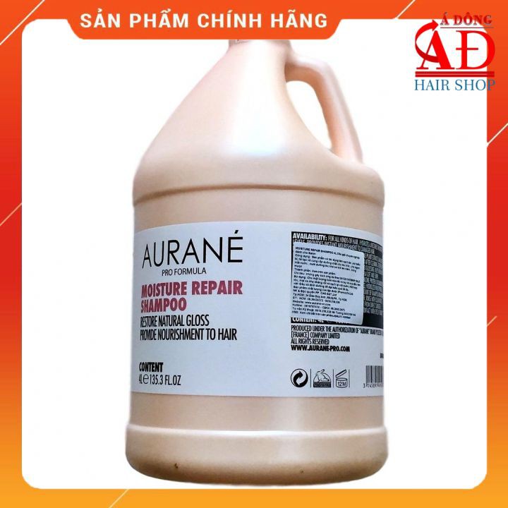 [+Tặng mũ trùm] Dầu gội dưỡng ẩm mềm mượt tóc Aurane Protein Moisturizing shampoo (Dạng can 4L)