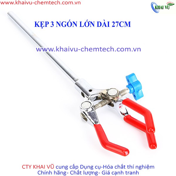 Kẹp 3 ngón (3 chấu) bằng hợp kim bền bỉ dài 19cm, 27cm (Đế không khóa)