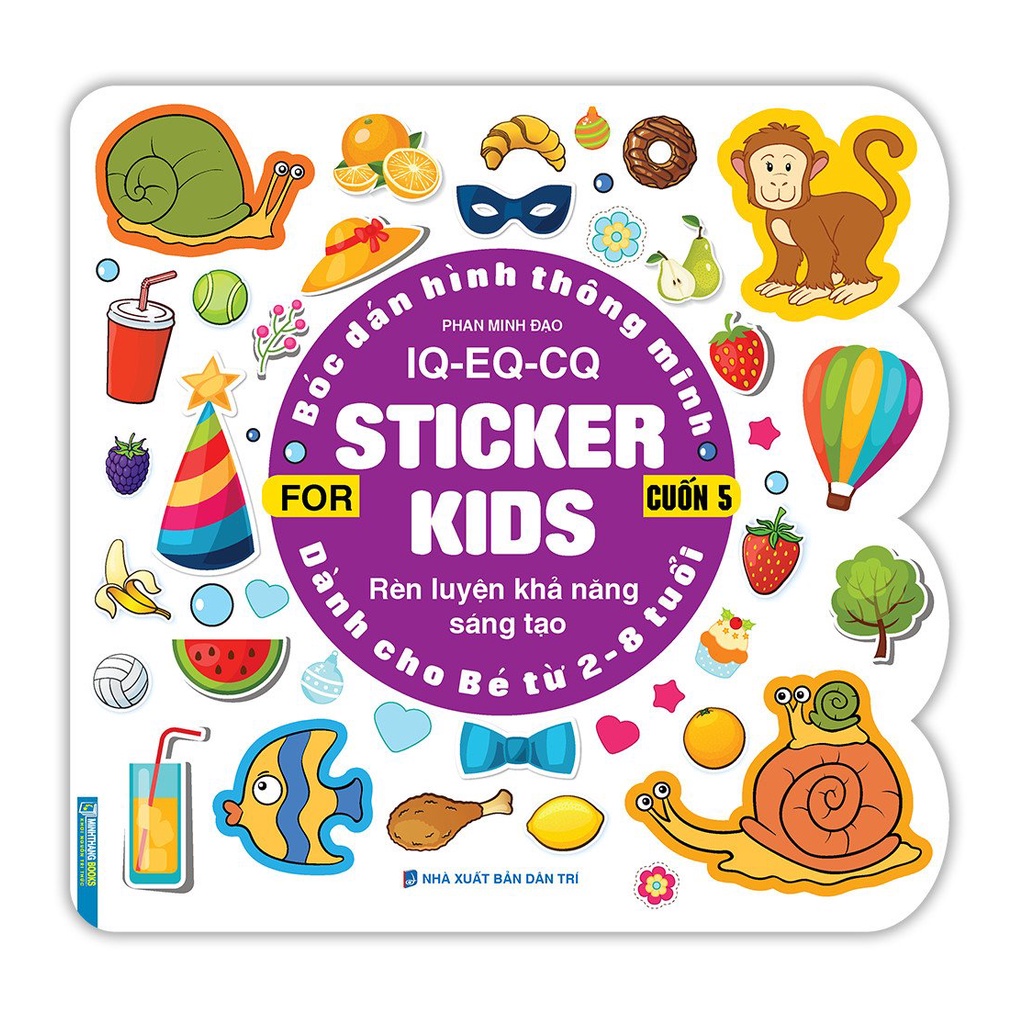 Sách - Combo 3 (tập 4,tập 5,tập 6) tập Bóc dán hình thông minh IQ - EQ - CQ - Sticker for kids