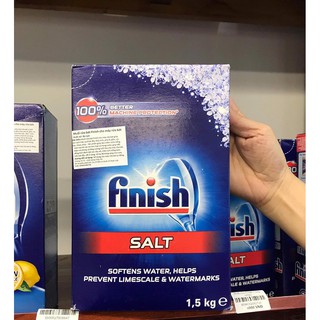 Muối rửa chén Finish 1,5kg dành cho máy rửa chén sản phẩm xuất xứ EU