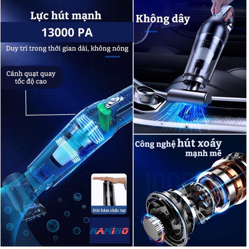 Máy hút bụi cầm tay không dây ,máy hút bụi nệm , máy hút bụi sàn nhà , ô tô Vacuum Cleaner 18000PA DDRADON 2023