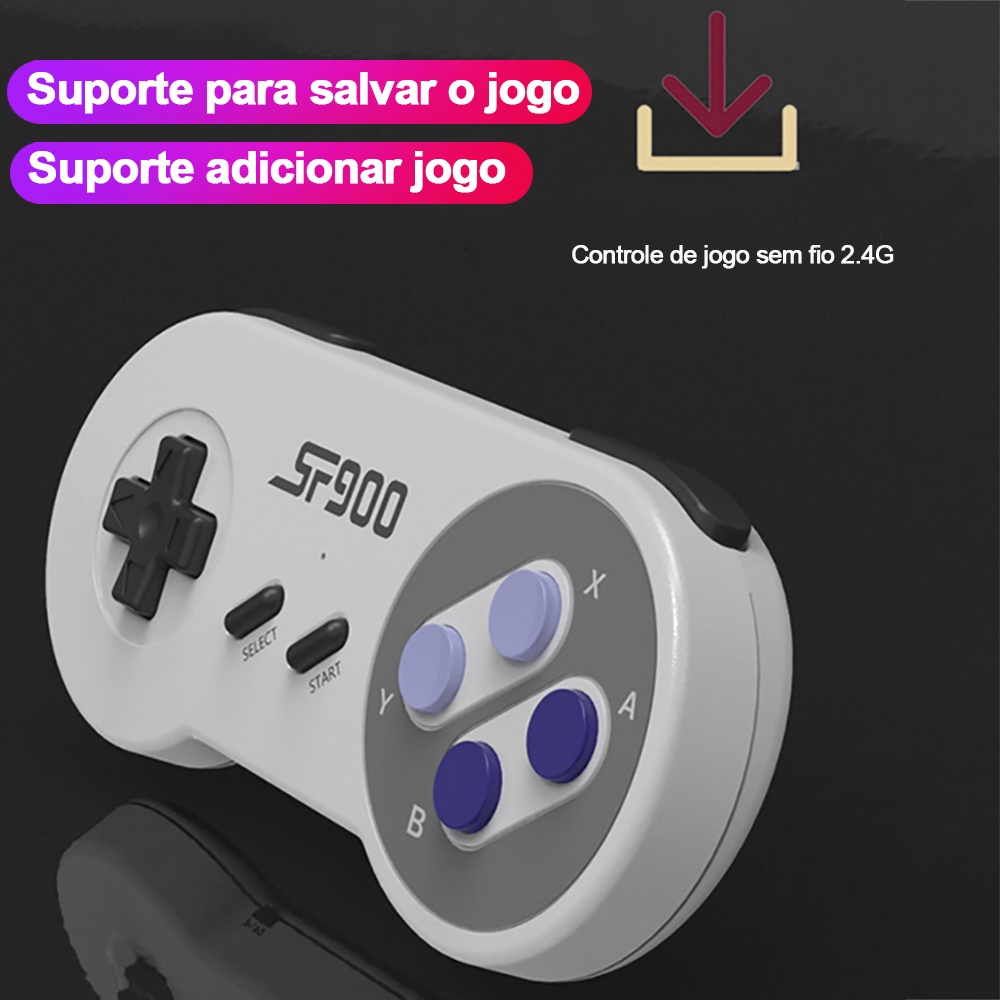 Máy Chơi Game Không Dây 16bit HDMI Retro TV Cho SNES NES 1500+ Game Stick Cho Super Nintendo