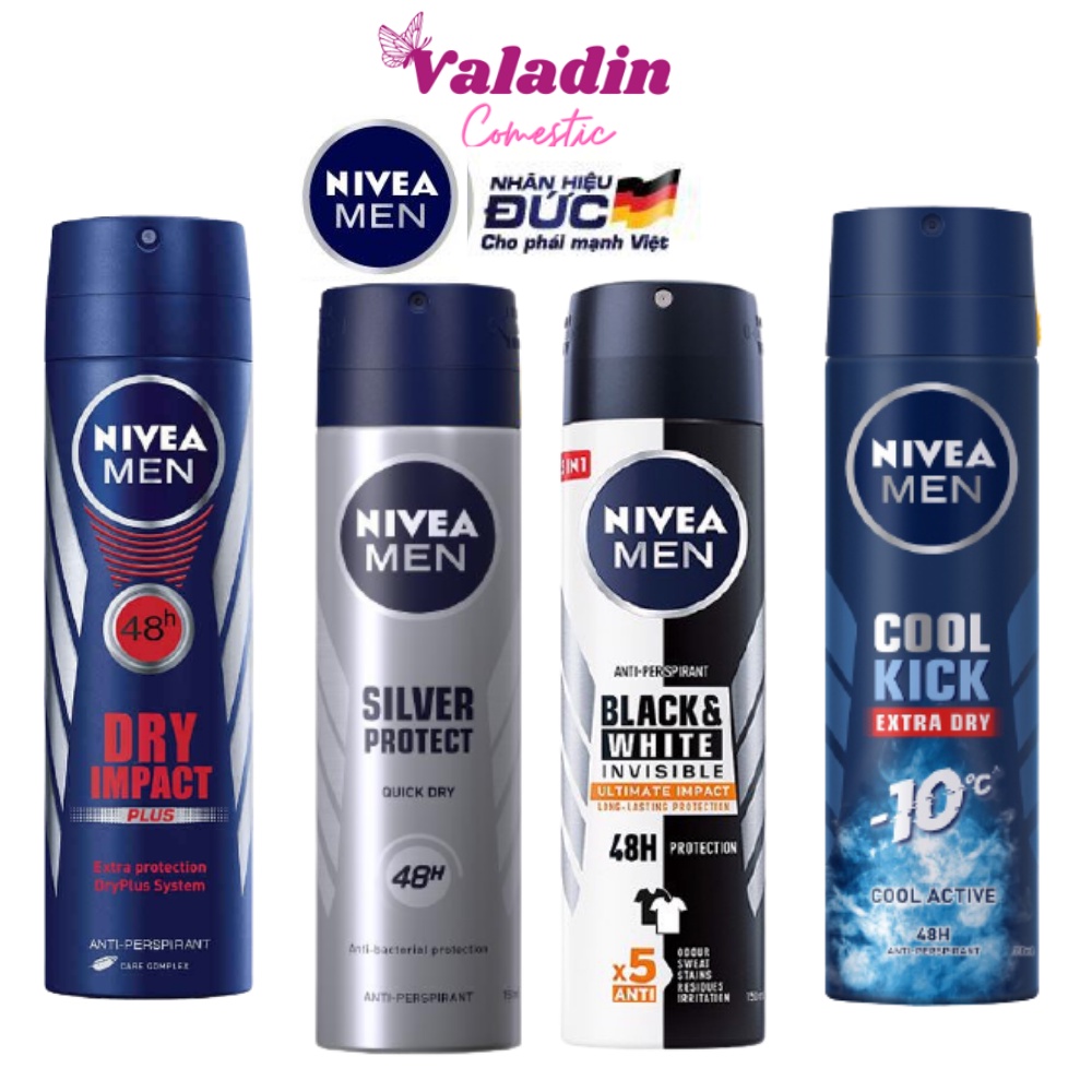 Xịt khử mùi nam NIVEA Men Anti-Perspirant 150ml /Sịt thơm body nam