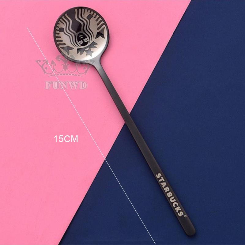 STARBUCKS 1 Muỗng Cà Phê Bằng Thép Không Gỉ Phong Cách Châu Âu