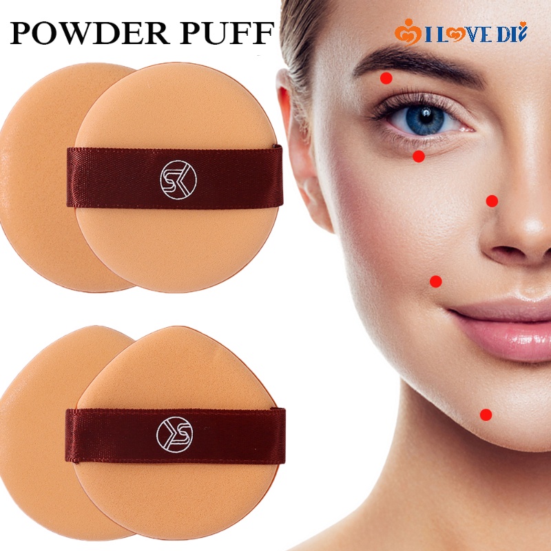 Mút Trang Điểm Siêu Mềm Hình Tròn / Giọt Nước Chuyên Dụng Cho Trang Điểm