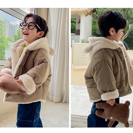 Áo Khoác Cho Bé Áo Khoác Phao Cho Bé Lót Lông Siêu Ấm Shushi_baby