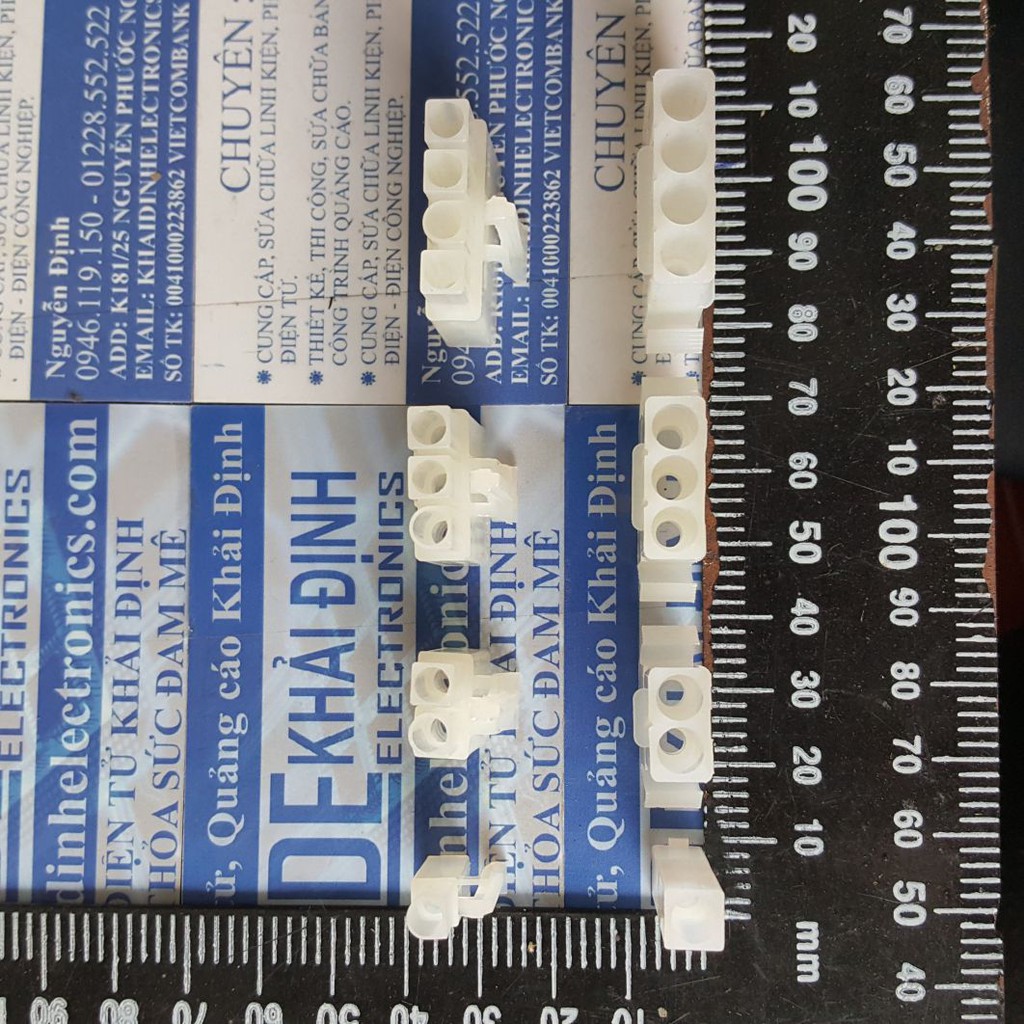 BỘ RỜI ĐẦU NHỰA ĐỰC, CÁI, LÕI SẮT ĐỰC, CÁI ĐẦU NỐI, HEADER L6.2 6.2mm 1P/2P/3P/4P/6P/8P kde4092