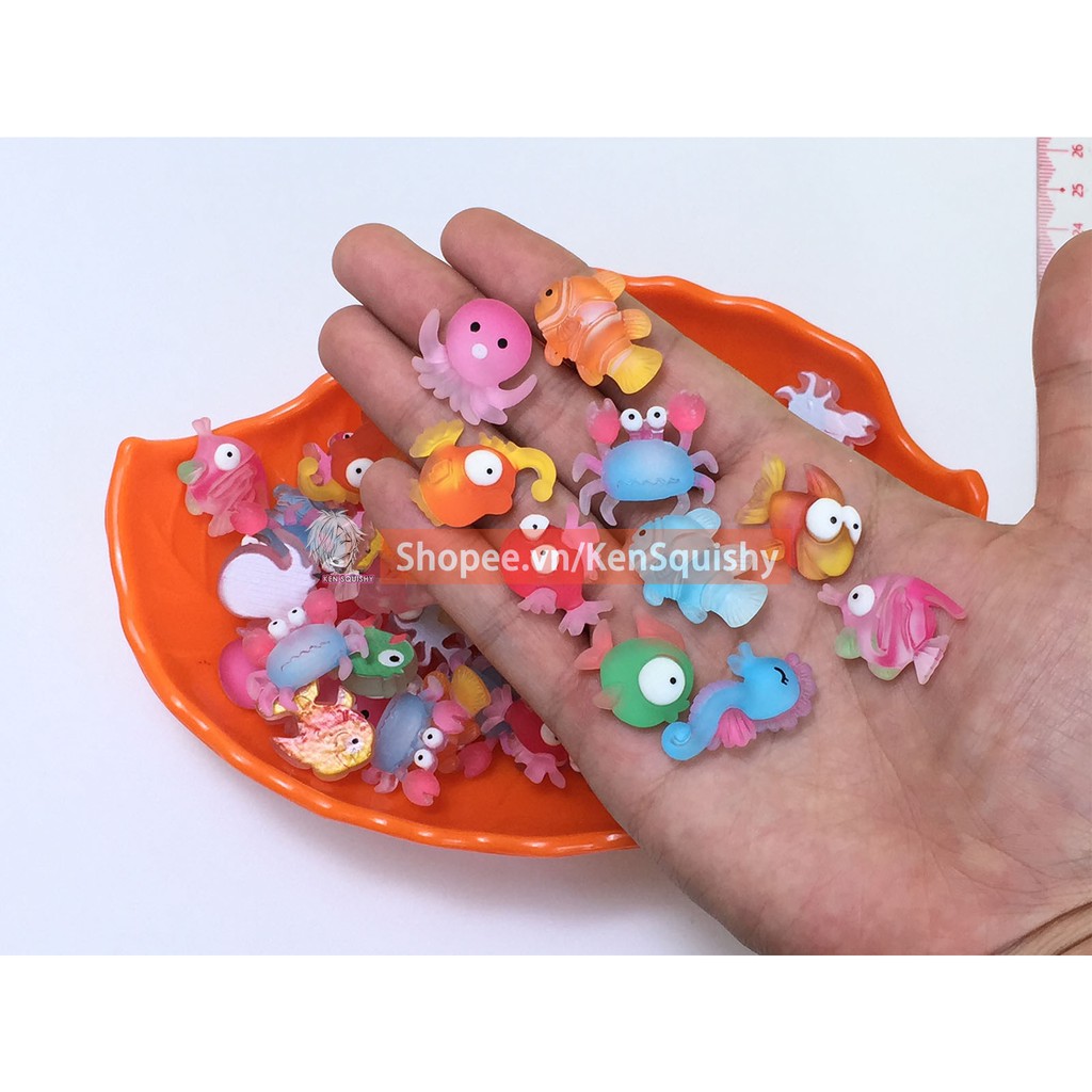 Mô Hình Sinh Vật Biển Ngẫu Nhiên Nguyên Liệu Trang Trí Slime