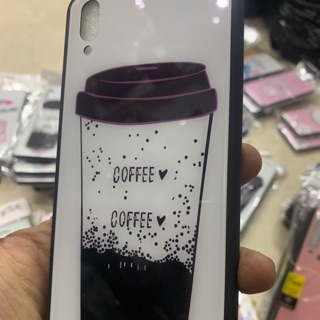 Ốp lưng vivo V11 ly cafe bóng kính