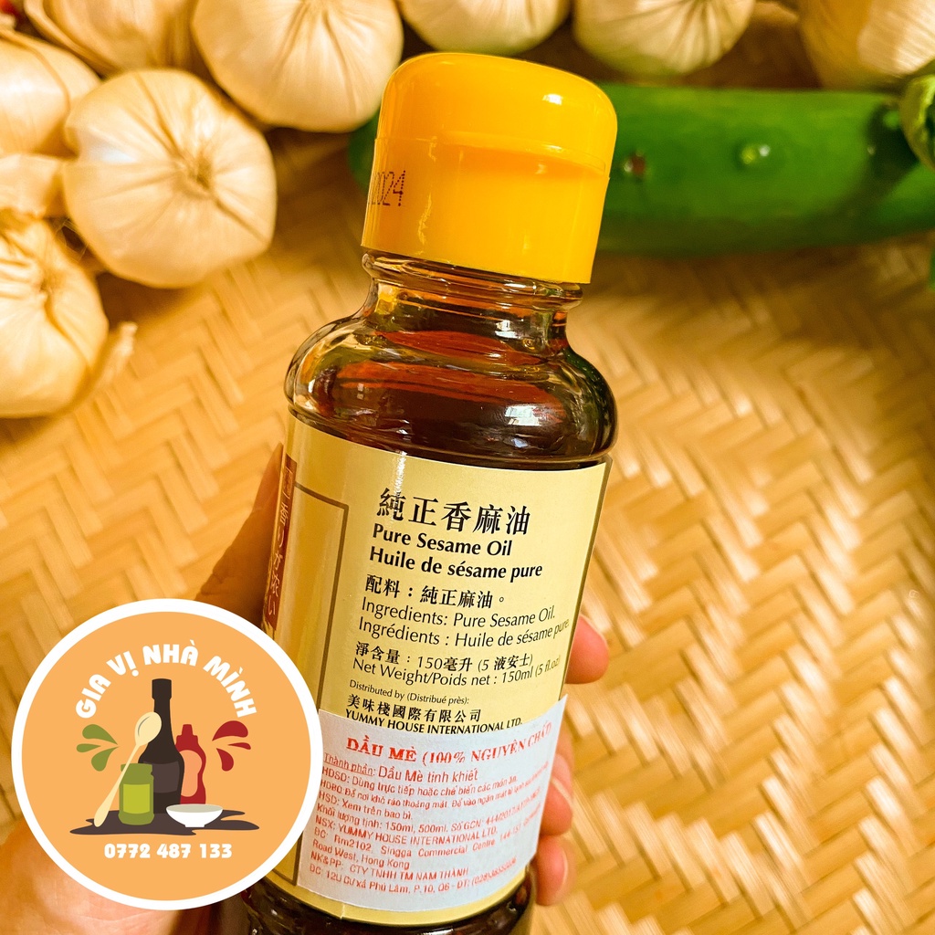DẦU MÈ NGUYÊN CHẤT HỒNGG KÔNG YUMMY HOUSE- CHAI 150ML - 500ML