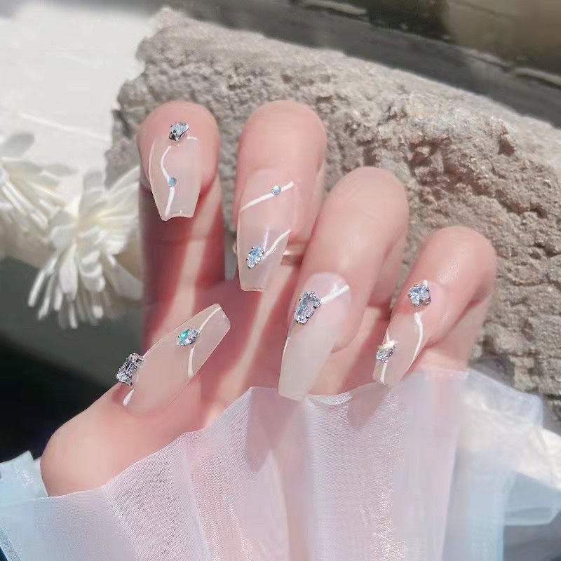 Charm nhẫn - Đá hình Nails