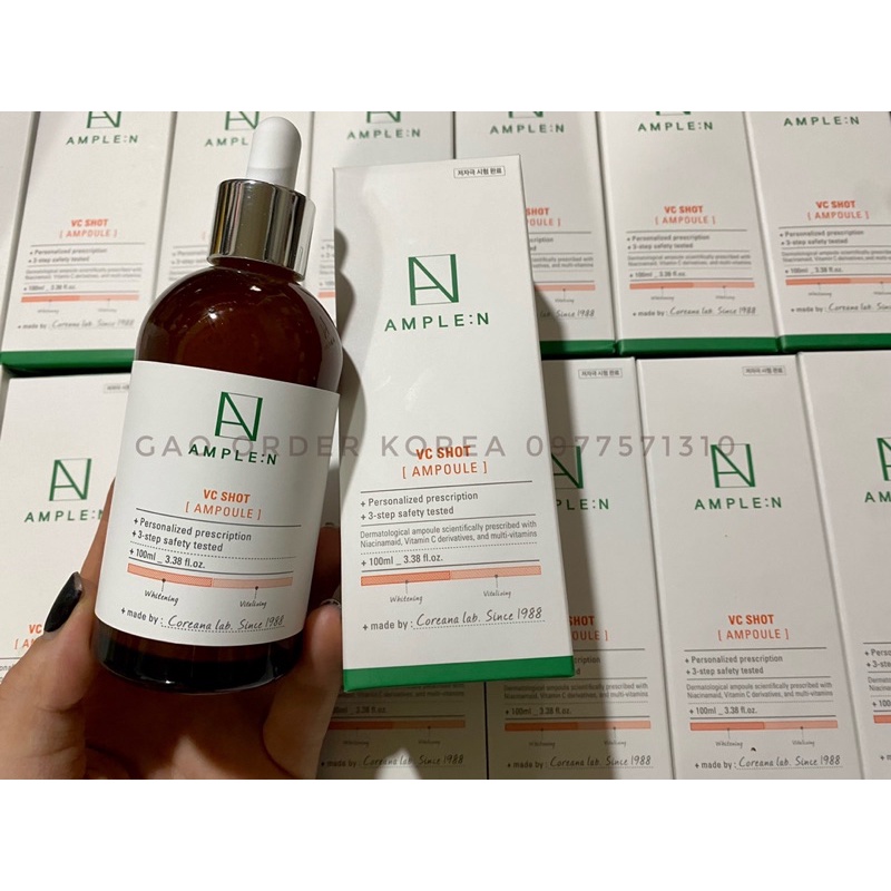 Tinh chất dưỡng trắng da Vitamin C AMPLE:N VC Shot Ampoule 100ml