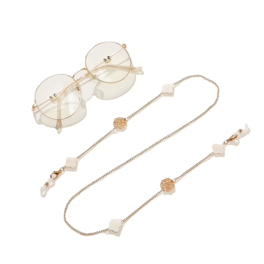 Vòng cổ Mặt Hình Hoa Trà Đính Ngọc Trai Đa Năng