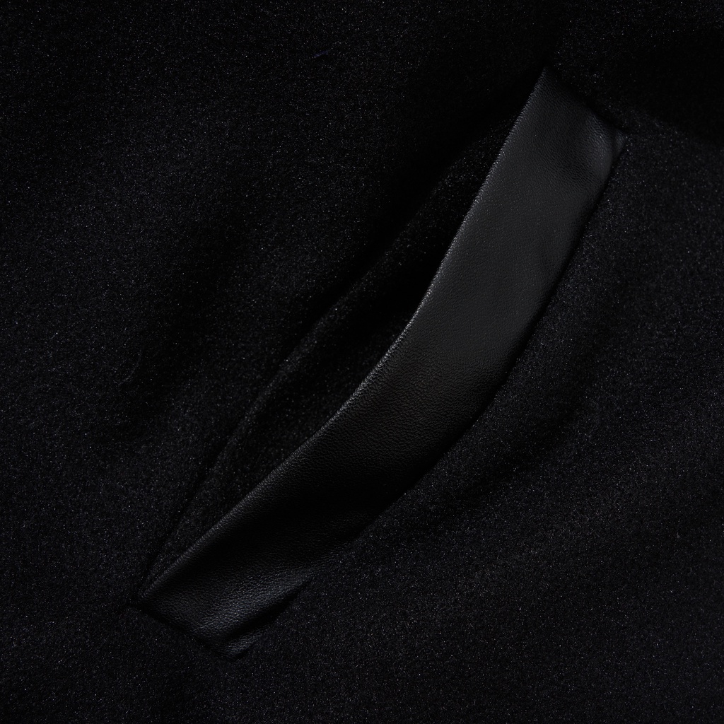 Áo Khoác Varsity MAKEIT ATINO Vải Dạ Mix Da PU Hàn Quốc Phong Cách Trẻ Trung Chuẩn Form Nam AD1.8999