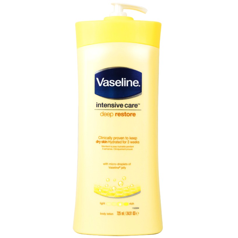 [Ấn Độ] Sữa Dưỡng Thể Vaseline Intensive Care Deep Restore 725ml