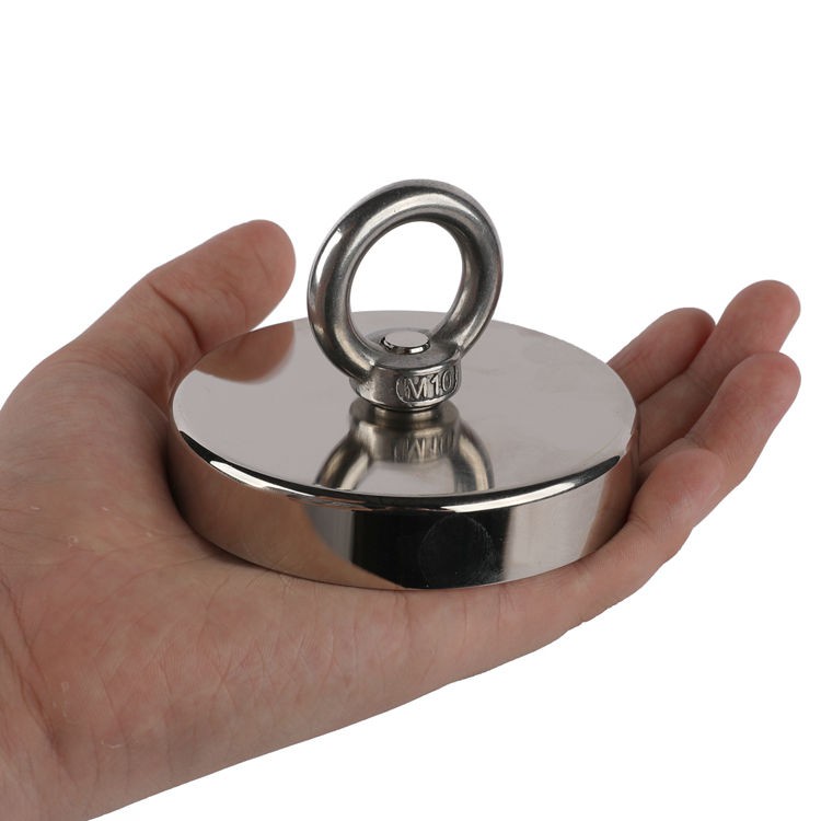Cứu hộ nam châm cường độ cao neodymium sắt boron cốc hút mạnh tròn lớn rubidi neodymium vòng từ mạnh hút sắt