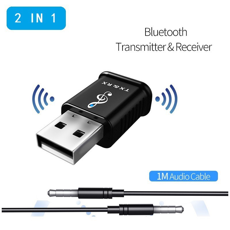 Thiết Bị Nhận Truyền Âm Thanh Bluetooth 5.0 Giắc Cắm 3.5mm Chuyên Dụng Cho Xe Hơi