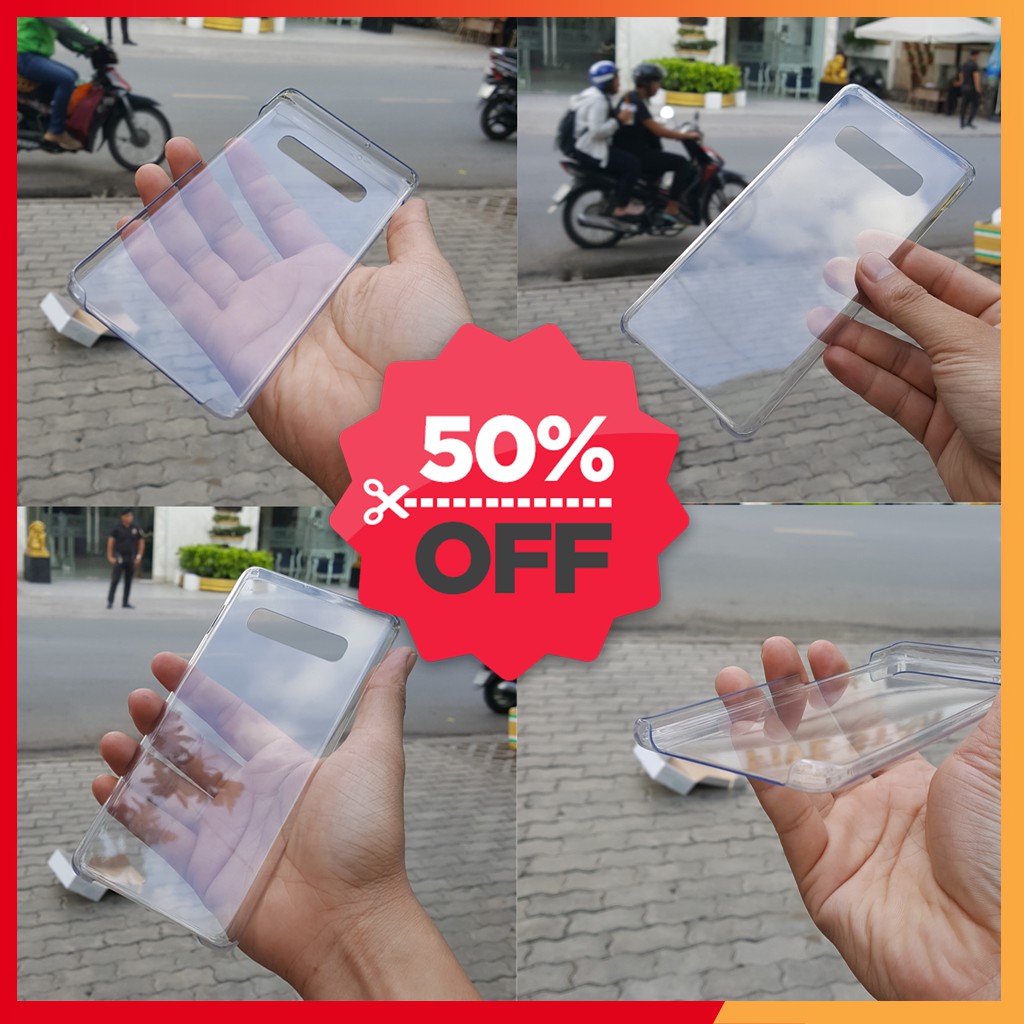 Ốp lưng Samsung S10 Plus trong suốt clear cover, 100% không ố vàng khi sử dụng