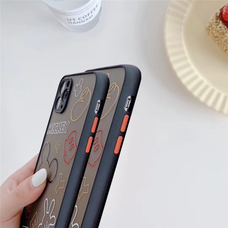 Ốp iphone - Ốp lưng viền nhám mickey line 6/6splus/7/8/7plus/8plus/x/xs/xs max/11/11promax - Awifi Case V3-11