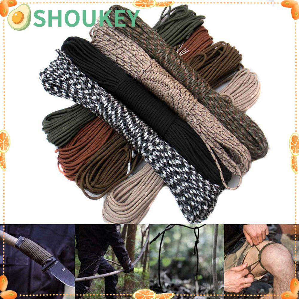 Dây dù cắm trại 7 màu 25/50/100FT 550 LB
