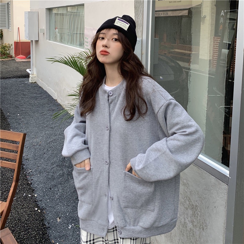 Áo Khoác Cardigan Dáng Rộng Thời Trang Hàn Quốc
