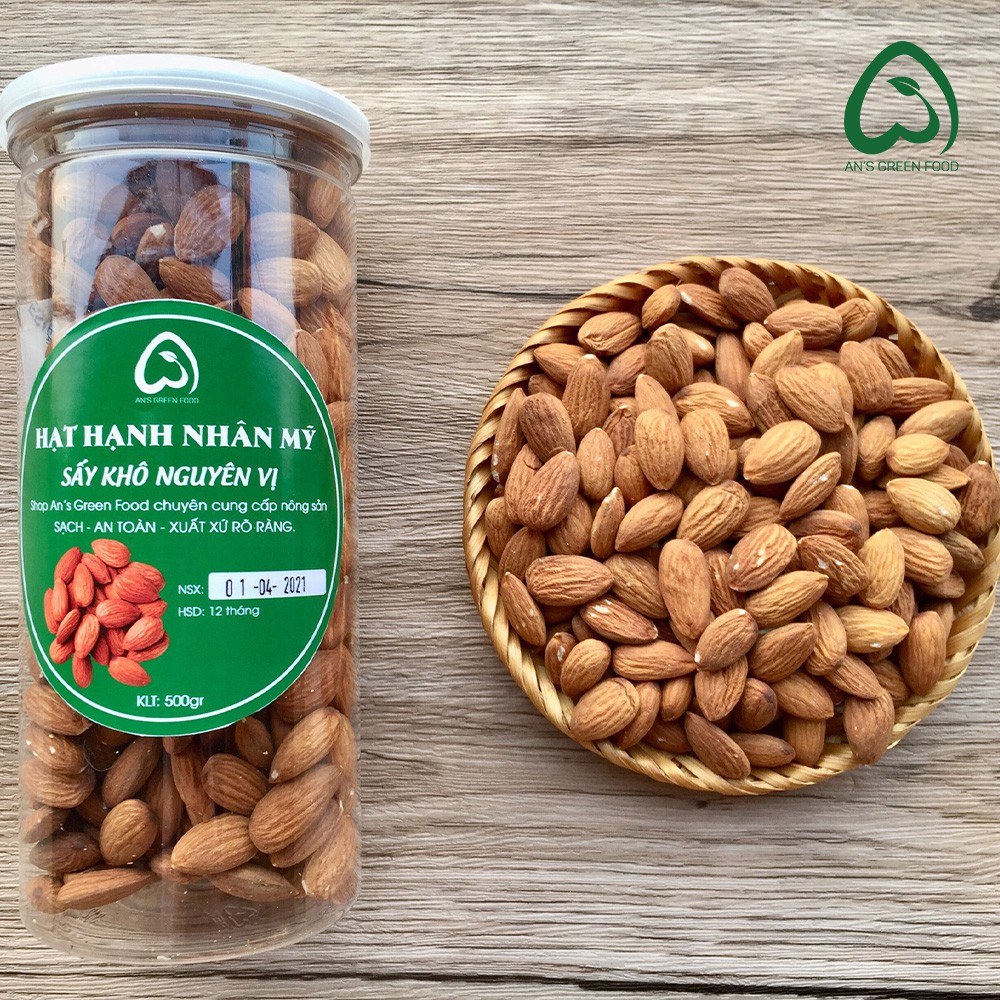 Hạnh Nhân Mỹ Cao Cấp Tách Vỏ Sấy Mộc Nhập Khẩu 100% Từ Mỹ - An’s Green Food