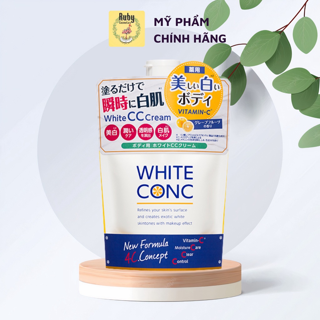 Kem Dưỡng Trắng Da Toàn Thân White Conc Cc Cream Vitamin C (200g)