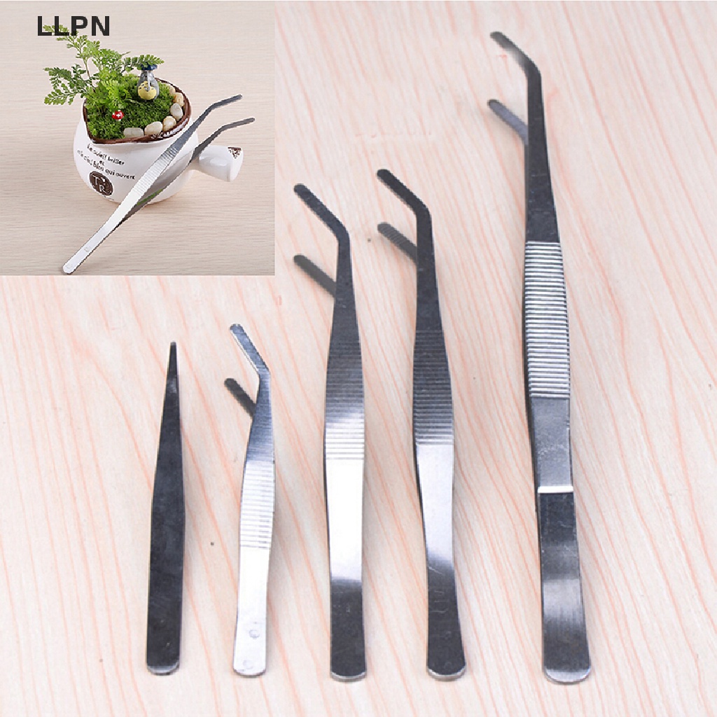 [LLPN] Stainless Spoon Forceps tools fairy garden miniatures mini gnomes moss terrariums resin crafts figurines for gard