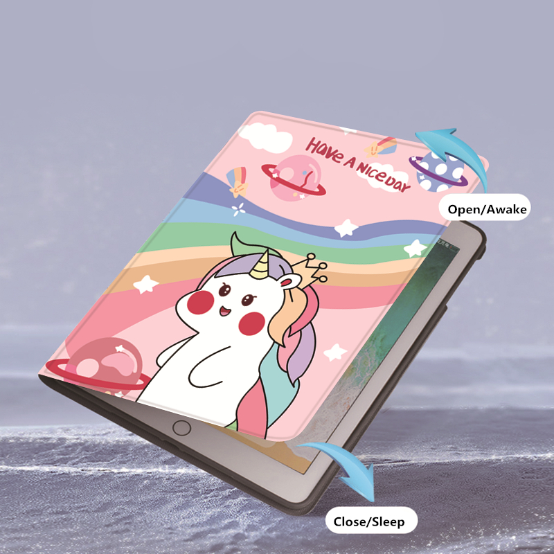 Bao Da Máy Tính Bảng Có Giá Đỡ Bút Cho Ipad 10.2 Air3 2018 Ipad 5 / 6 Ipad 9.7-inch Tablet 10.5-inch Pro11 Ipad Mini 5