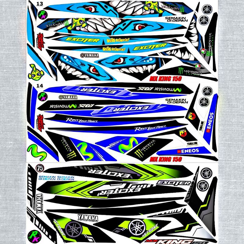 Sticker Dán Trang Trí Xe Hơi Mx King 150 - Jupiter Mx 150 - Exciter 150 - Y15zr | Petronas