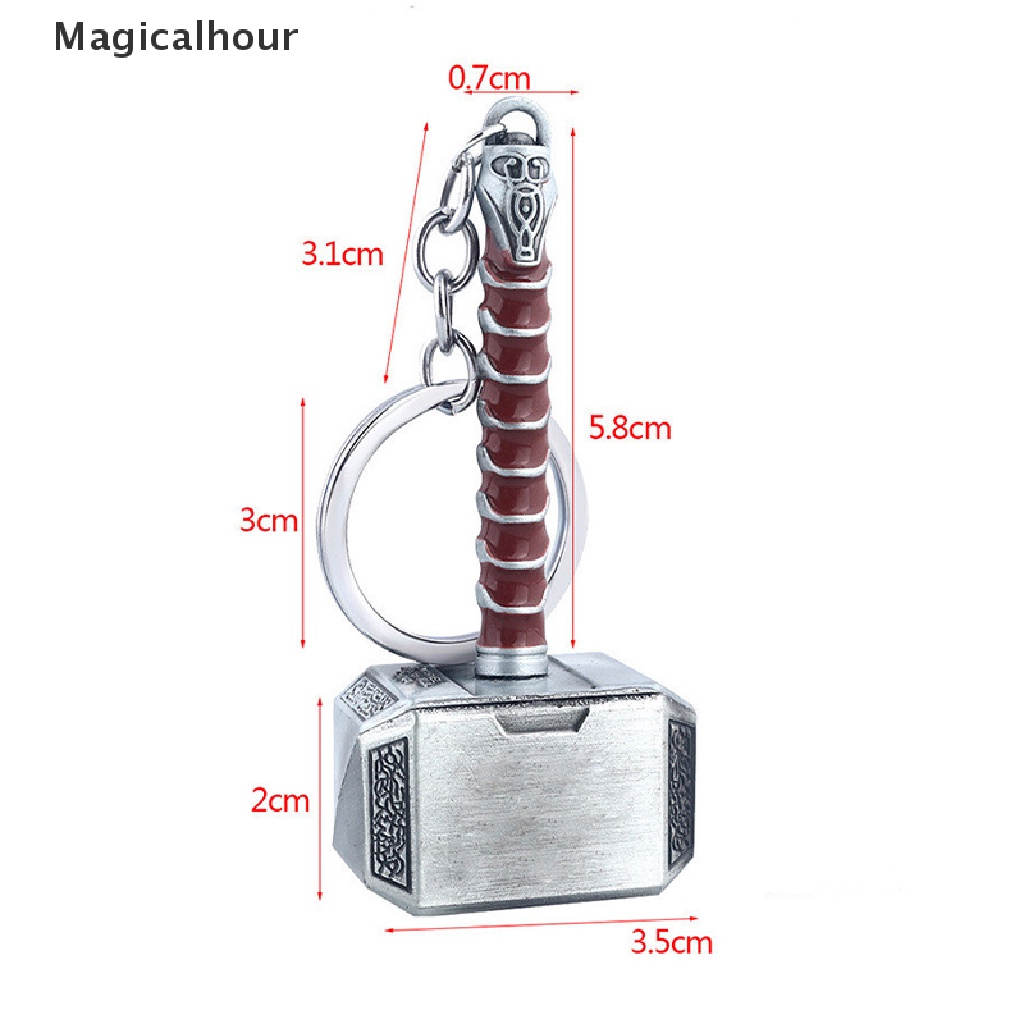 Móc khóa trang trí hình búa Thor 2021 bằng kim loại mới