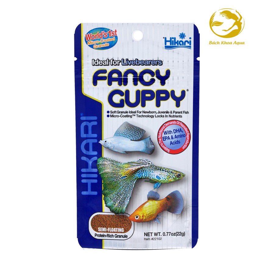 Thức ăn cá nhỏ Hikari Tropical Fancy Guppy 22g