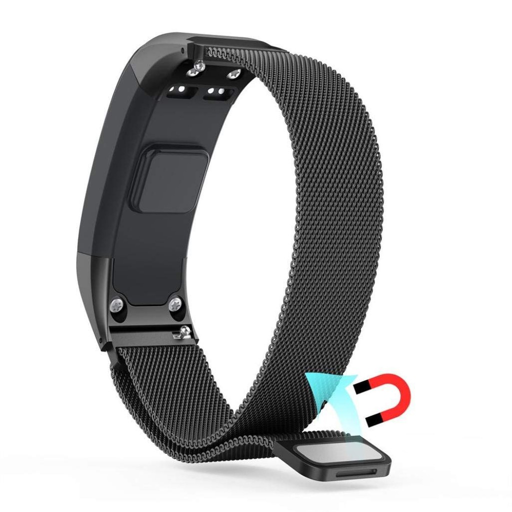For Xiaomi Mi Band 2/3 Milanese Magnetic Loop Stainless Steel Watch Band Strap