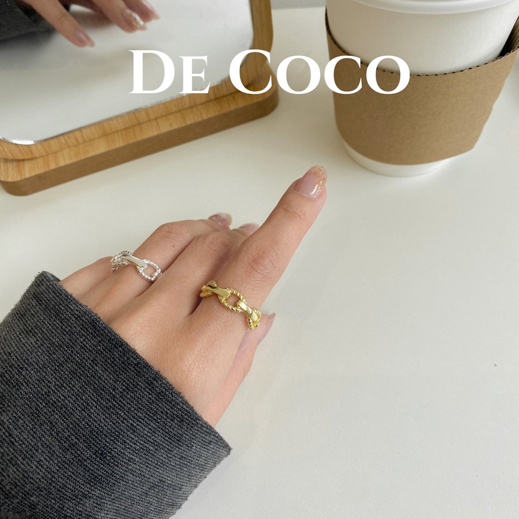 [Mã FASTGRET4 giảm 10% đơn 99K] Nhẫn bạc Medusa decoco.accessories