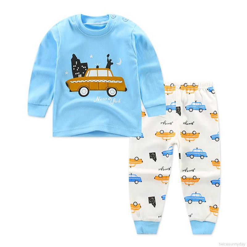 Set đồ ngủ hoạt hình xinh xắn hợp thời trang dành cho bé