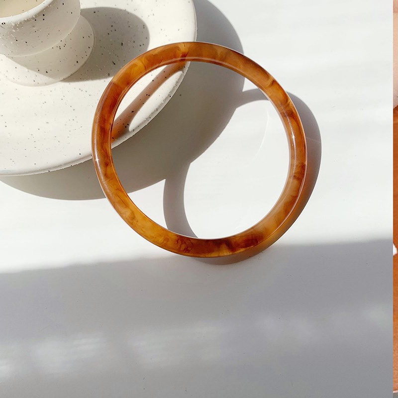 Vòng Tay Acrylic Họa Tiết Hổ Phách Thời Trang Hàn Quốc Chất Lượng Cao