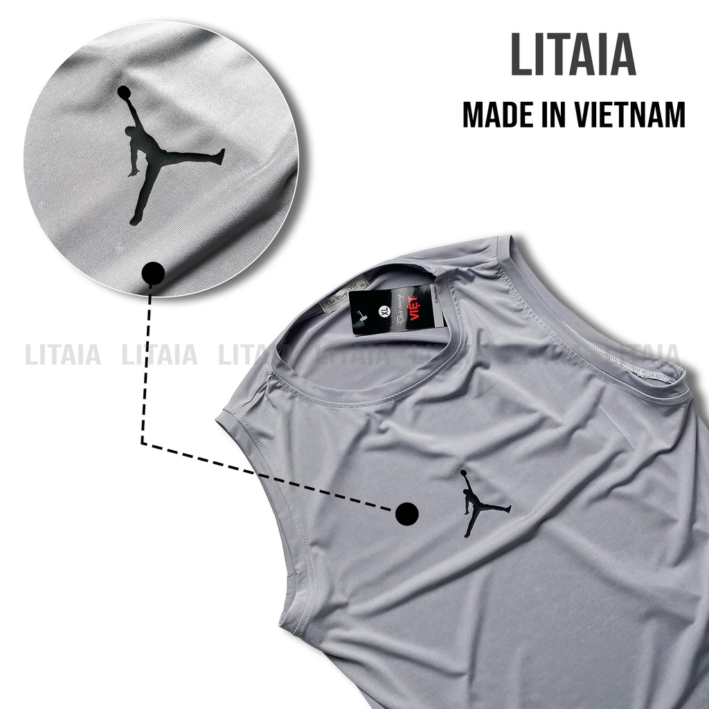 Áo Sát Nách Áo Thể Thao Nam Thun Lạnh Tanktop 4 màu Litaia