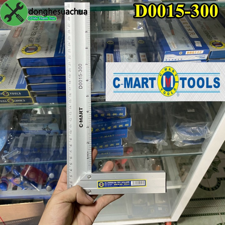 Thước góc vuông C-Mart D0015-300