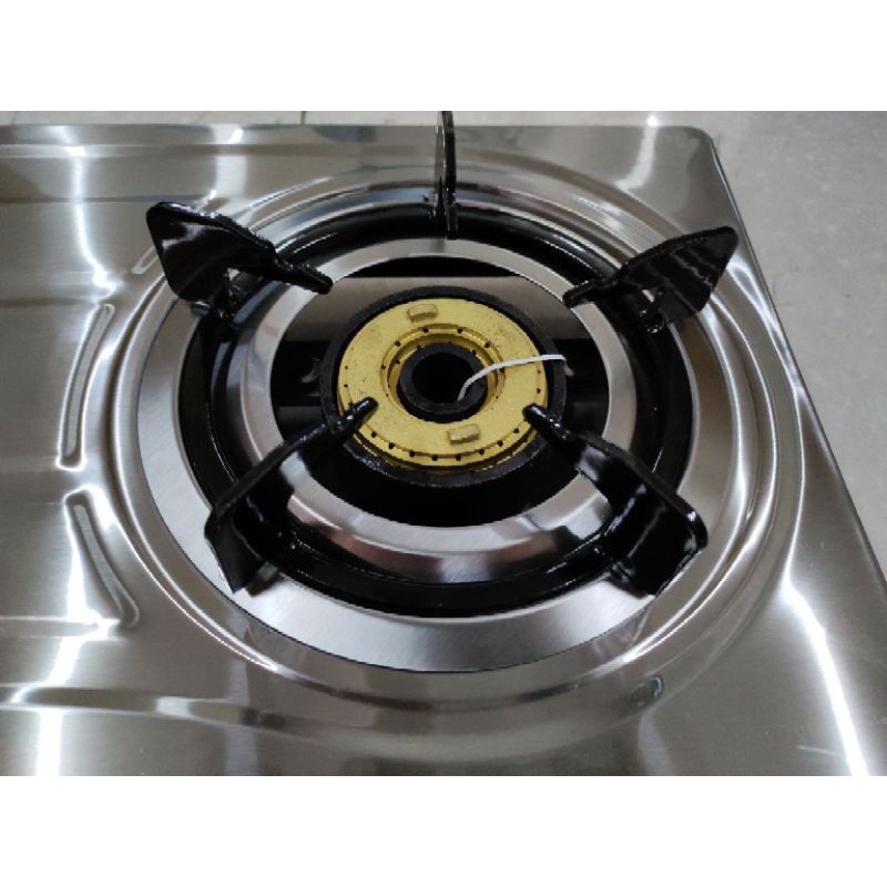 Bếp gas công nghiệp khè đôi mâm chia lửa gang toàn thân inox loại dầy